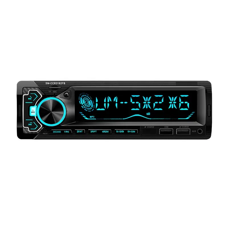 새로운 12V 1Din 7388 듀얼 USB FM 스테레오 BT FM 음악 라디오 오디오 MP3 플레이어 자동차