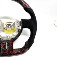 Volant sport en fibre de carbone forgée sur mesure avec éclairage LED pour GT86 Subaru BRZ Scion FR-S