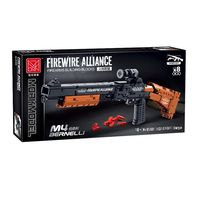 Fusil d'assaut Mork AK47, mitrailleuse, fusil de précision M4, blocs de construction, jouets militaires, modèle d'armes à feu, série mécanique