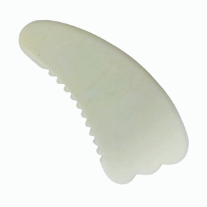Outils de massage Guasha en jade Xiuyan blanc, pierre de néphrite, pour massage du corps - Product Image 6