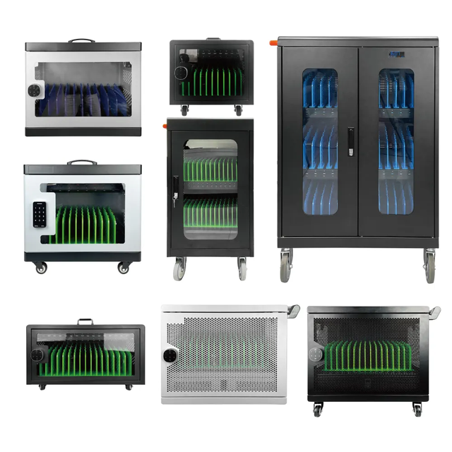 GWGJ 16 & 20 Ways Indoor Use 240V 32A Mobile Phone Chromebook Laptop Tablet Cart Trolley for School