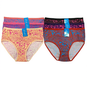 Amysi 513 #   Braguitas de Talle Grande para Mujer con Estampado Floral, de Seda de Leche, 36 cm, Corte Alto, Transpirables, en Existencia - Product Image 6