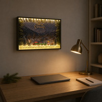 Boîte à lumière LED personnalisée en alliage d'aluminium OEM avec design écologique, construction durable, luminosité de 10 000 lumens et contrôle de gradation