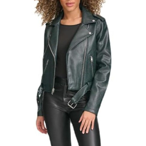 Women's Genuine Leather Plaid Jacket <b>Zipper</b> Closure Fox Fur Collar Thin Streetwear Winter Windproof For Sale new Quality - Product Image 2