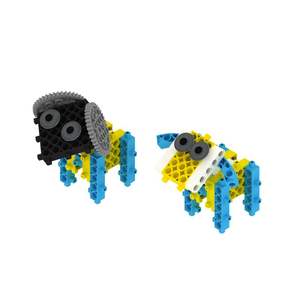 ของเล่นเสริมพัฒนาการเด็กอนุบาล ชุดประกอบหุ่นยนต์ DIY สำหรับเด็กอายุ 3-6 ปี ของเล่น STEM หุ่นยนต์โปรแกรมได้แบบเลโก้ ชุดของเล่นอิเล็กทรอนิกส์อัตโนมัติ - Product Image 1