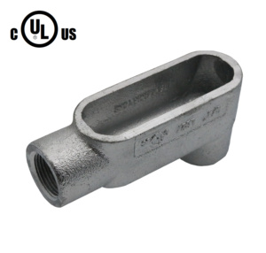 1 1/2 "LB loại <span class=keywords><strong>h</strong></span>ình thức 7 90 ° ống dẫn cơ thể Ống cơ thể điện ống ống dẫn dây bảo vệ cơ thể LB cấu <span class=keywords><strong>h</strong></span>ình F7 màu xám sắt - Product Image 3