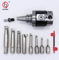 Kit de 8 têtes de micro-alésage BT40 NBH2084 pour machine de fraisage CNC