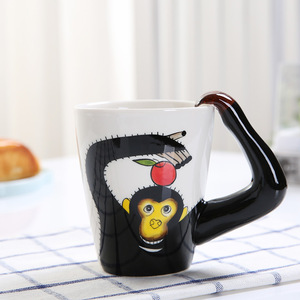 Venta al por mayor té animal lindo <span class=keywords><strong>tazas</strong></span> jirafa Taza de cerámica personalizada café divertido único de cerámica 3D taza - Product Image 4
