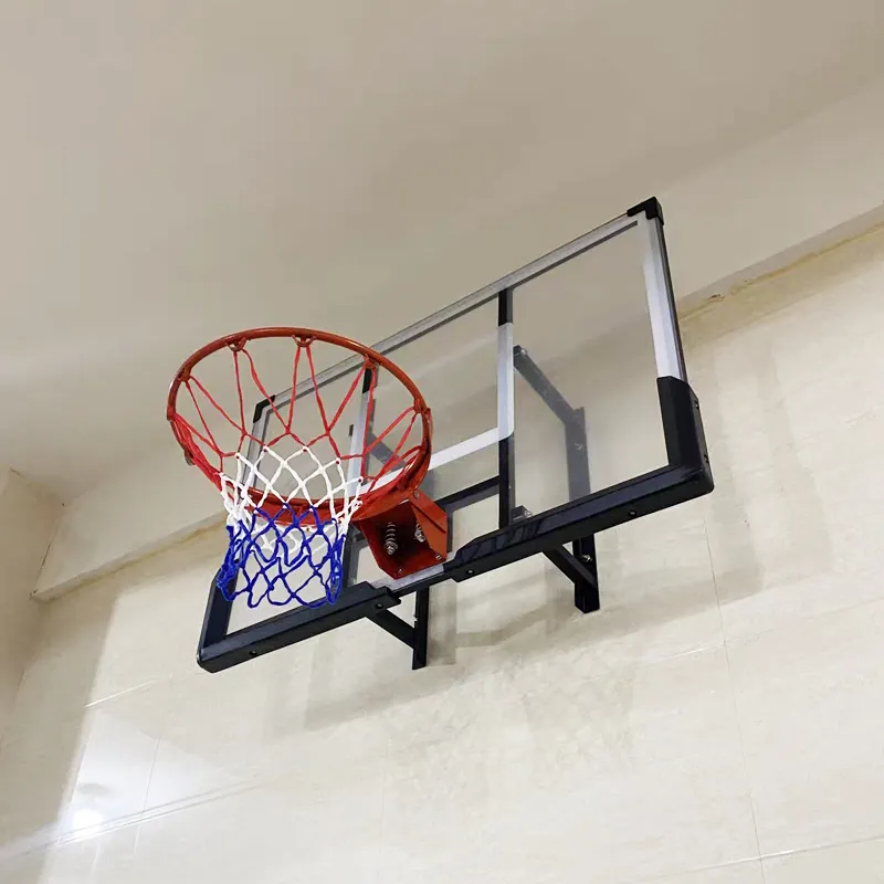 Gran oferta, tablero de baloncesto montado en la pared de PC personalizado de alta calidad, aro de baloncesto con borde de baloncesto
