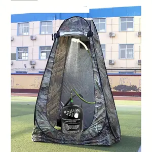 Portable solaire en plein air Camping 20L sac de douche pompe de douche plage Portable électrique camping intimité camping tente de douche lavage de voiture