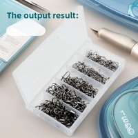Connecteur en fer à huit anneaux, pivot américain renforcé, accessoires de pêche Luya, boîte à 5 compartiments, vente en gros, marque Shengding