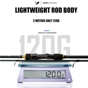 Joran pancing lemparan berputar, tongkat memancing karper mulut miring 2 bagian untuk Bass karbon 1.8m 2.1m 2.4m - Product Image 2