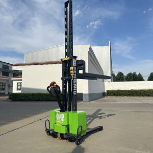 Zelfladende palletstapelaar 0,9 ton 1 ton 1,3m 1,5m draagbare semi-elektrische heftruck stapelkraan laad- en losstapelaar - Product Image 3