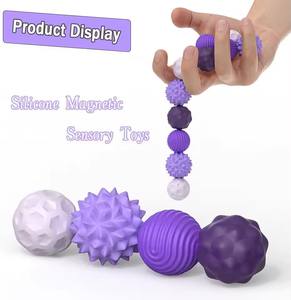 Mainan bola magnetik silikon dewasa untuk penghilang stres dan bola pijat Fidget sensor - Product Image 5