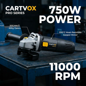 Meuleuse d'angle professionnelle CARTVOX CT100-1C 750W 100mm avec interrupteur latéral, 11000 tr/min, certifiée usine OEM ODM, qualité industrielle - Product Image 1