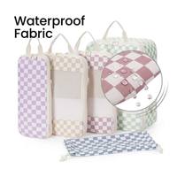 Sacs de voyage compressibles en maille personnalisés, légers et portables, cubes de rangement pour bagages, ensemble de 5 pièces avec sac à chaussures