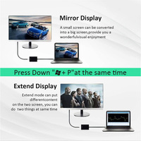 Adaptador USB 3.0 a VGA, Conversor de Video de Alta Velocidad 1080P HD para Laptop, Monitor de Escritorio, Proyector, HDTV Hub