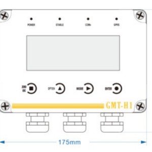 Transmisor de pesaje GMT-H1 tipo panel 175x125mm con pantalla para control de pesaje en canal. - Product Image 2