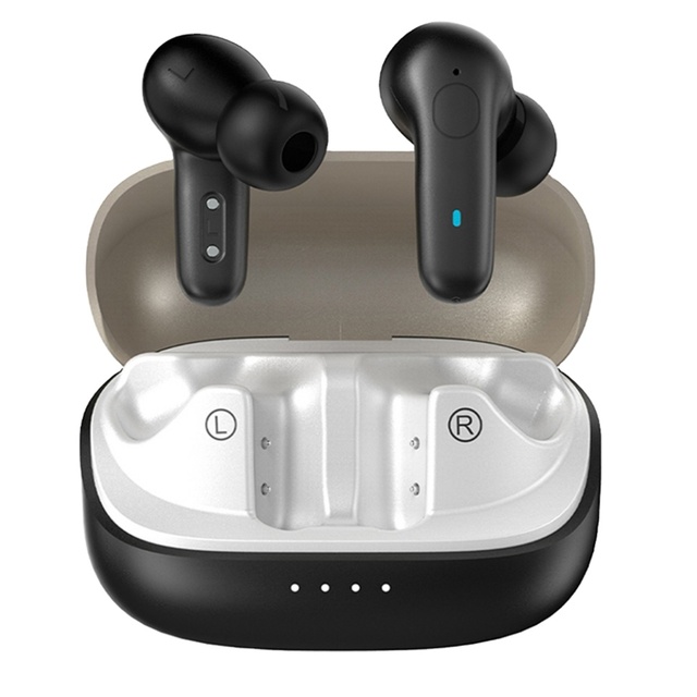 OWS Wireless Headphones for 5.4 Open Ear Sports Earbuds ENC Noise Canceling Rotating Earhook LED IPX4 Waterproof Low