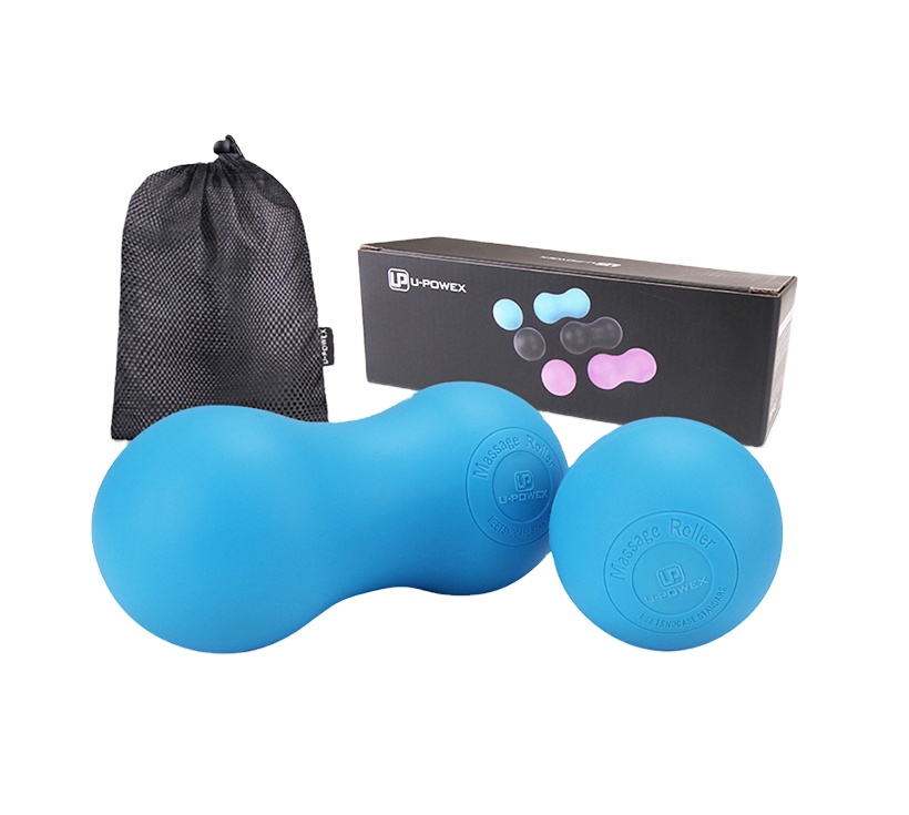 Wholesales Elastic Silicone Massage Ball Peanut Yoga&Pilates Massage Balls Customized Color Logo Foot Muscle Roller