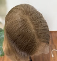 Perruques juives en cheveux européens, avec cuticules alignées, perruque casher, douce et lisse, en dentelle suisse, avec dessus en dentelle