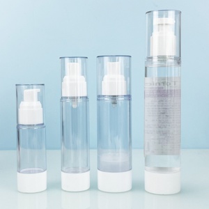 Factory Manufacturer Airless Lotion <b>Pump</b> <b>Bottle</b> clear White 15ml 30ml 50ml 80ml 100ml Cosmetic Plastic Airless Spray <b>Bottle</b> - Product Image 1