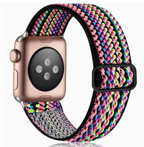 Correa de Reloj Elástica de Estilo Étnico para <span class=keywords><strong>Apple</strong></span> <span class=keywords><strong>Watch</strong></span>, Correa de Nailon Bohemia para Relojes de 44 mm, 45 mm, 40 mm/41 mm, Ultra 2, 49 mm, <span class=keywords><strong>Series</strong></span> 9, 8, <span class=keywords><strong>7</strong></span> - Product Image 3