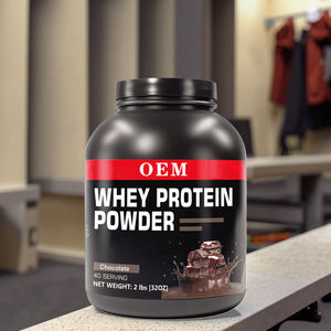 Supplément personnalisé OEM de poudre de protéine de lactosérum aromatisée au chocolat cultivé à l'état sauvage avec des vitamines pour la croissance et la réparation musculaire - Product Image 1