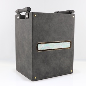 Luxury Custom Hotel Acrylic Phục Vụ Bảng Thực Phẩm Khay Xử Lý Kim Loại Da Khay - Product Image 5