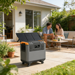 Générateur <span class=keywords><strong>solaire</strong></span> 3KW 5376Wh avec écran LCD, protection multiple, charge <span class=keywords><strong>solaire</strong></span> rapide, LiFePO4, station d'alimentation portable - Product Image 1