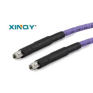 XINQY SMA-Male 26.5GHz CT26P Low loss Low VSWR RF Armored Cable Flexible Test Cable Assembly Microwave Coaxial Cable