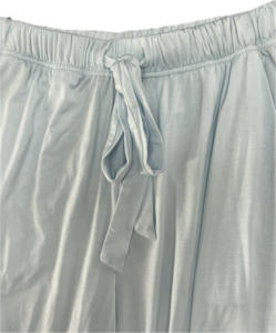 Ensemble de pyjama en modal à manches longues pour femmes respirant classique Polyester Modal tricoté décontracté vêtements de maison doux court automne - Product Image 5