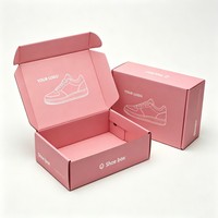 Rosa Damen- und Kindersandalen mit Absatz, Anpassbare Kleidung, Recycelbare Großhandelsverpackung, Biologisch Abbaubare Papierbox
