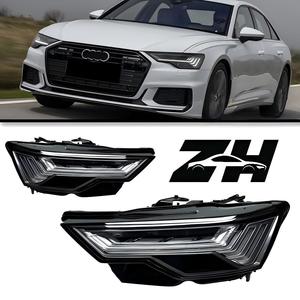 Gruppo Fari Sostitutivi per Audi <span class=keywords><strong>A6</strong></span> C8 2019-2024, Upgrade Aftermarket da Versione Base a Versione Alta, Faro a LED Matrix Sequenziale a 5 Strisce - Product Image 1
