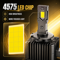 Ampoule de phare LED SFIDA D3S 12V, nouvelle, 45W, 4500LM, puce 4575, aluminium aéronautique, Plug & Play, refroidissement par ventilateur, IP67