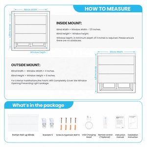 <span class=keywords><strong>Tende</strong></span> <span class=keywords><strong>a</strong></span> Rullo Oscuranti Elettriche Motorizzate con Telecomando per Casa Intelligente, per Finestre, Uffici, Hotel, Cucine e Soggiorni - Product Image 6