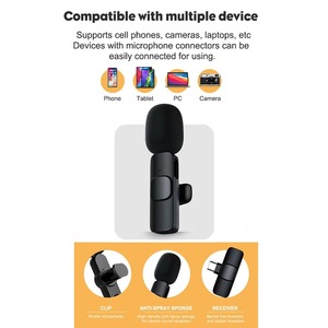 M21 Wireless 2.4G Lavalier Live Microphone Khóa Học Web Phỏng Vấn Ngoài Trời Quay Video Ngắn Tik Tok Máy Thu Âm Thanh Video - Product Image 3