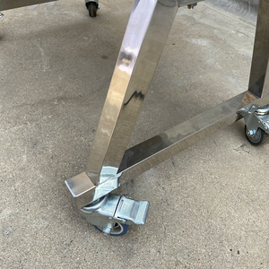 Vente en gros fabricants personnalisés pour l'extérieur Chariot à charbon rotatif à grande échelle en acier inoxydable pour <span class=keywords><strong>barbecue</strong></span>, cuisine, hauteur réglable - Product Image 2