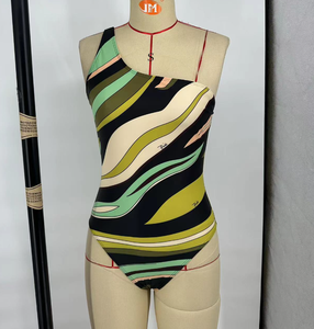Just Arrivals STOCK One Shoulder <strong>Print</strong> Designer Beachwear <strong>Bathing</strong> <strong>Suit</strong> <strong>Sexy</strong> <strong>Women</strong> One Piece Design Swimwear