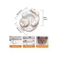 Chaise haute portable gonflable confortable et sécurisée pour bébé, idéale pour la salle à manger, l'hôtel, l'extérieur et le salon.