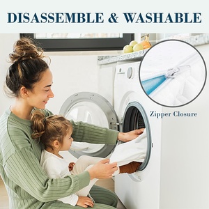 Bán buôn Oeko-tex chứng nhận có thể giặt dây kéo giường Mat Bộ nhớ bọt đôi Nệm bìa cho nệm - Product Image 3