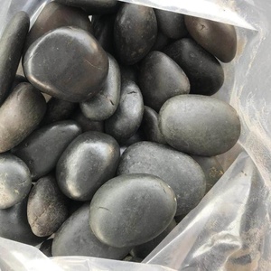 Landscaping High <strong>Polished</strong> Black <strong>River</strong> Pebble <strong>Stone</strong> - Product Image 3
