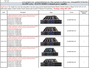 Amplificateur de <span class=keywords><strong>puissance</strong></span> de sonorisation de haute qualité 80V-296V Touring Amp Dj, amplificateur de basse puissant 4 canaux 7000 watts, amplificateur DSP - Product Image 2