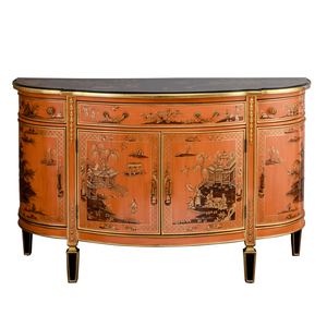 Antico A tre Cassetti e A quattro Porte Armadio con Orange Lato Armadio con Betulla In Legno Squisito Petto per Soggiorno camera - Product Image 1