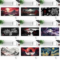 Alas Mouse Gaming Anime Series untuk E-sports, Kantor, Keyboard, Ukuran Besar, Dapat Dikustomisasi Logo