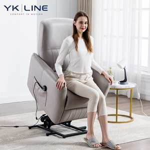 Factory Wholesale Modern Eleder <strong>Chair</strong> Gray <strong>Leather</strong> Electric Lift <strong>Reclining</strong> <strong>Chairs</strong> for Sale - Product Image 1