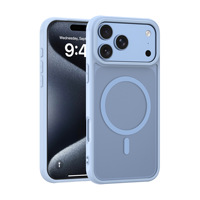 Coque de téléphone antichoc en TPU souple translucide mat avec chargement magnétique sans fil couleur bonbon pour iPhone 18 17 Pro Max