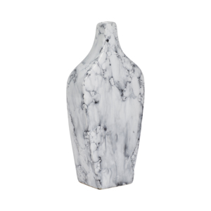 Vaso in ceramica effetto marmo per decorazione soggiorno, centrotavola e complemento d'arredo - Product Image 3