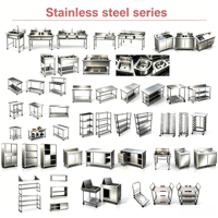 Wastafel Utilitas 2 Kompartemen Stainless Steel Berdiri Sendiri dengan Backsplash, 2 Keran, dan Kaki yang Dapat Disesuaikan