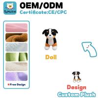 Venta al por Mayor de Peluches de Perro Realistas con Diseño Personalizado, Juguete de Peluche de Cachorro de Simulación, Poliéster y Algodón Ecológicos, CPC